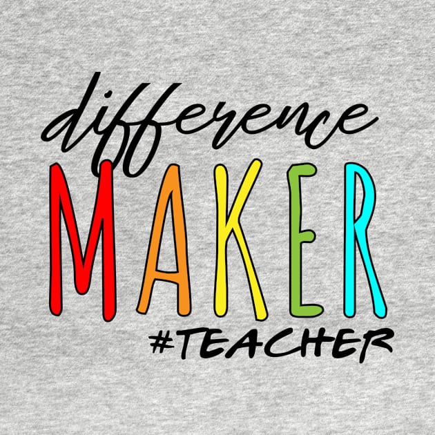 Difference Maker Teacher , Preschool Teacher Gift by MoodPalace